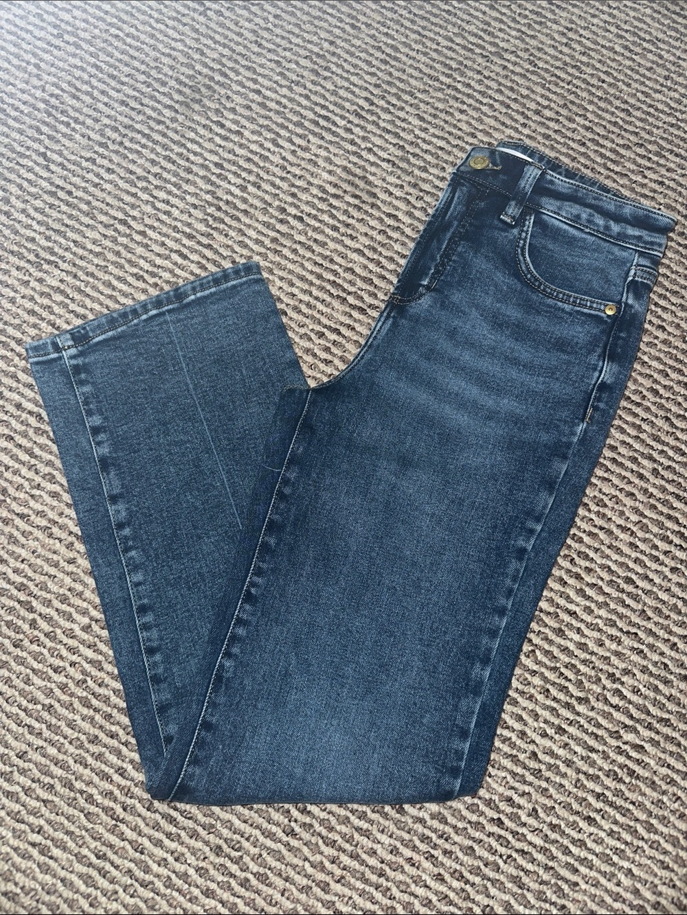 LC Lauren Conrad Dark Blue Straight-Leg Jeans